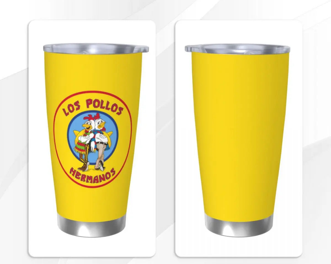 Vaso Termo Breaking Bad 600ML (2 pajitas acero inoxidable + limpiador de REGALO🎁)