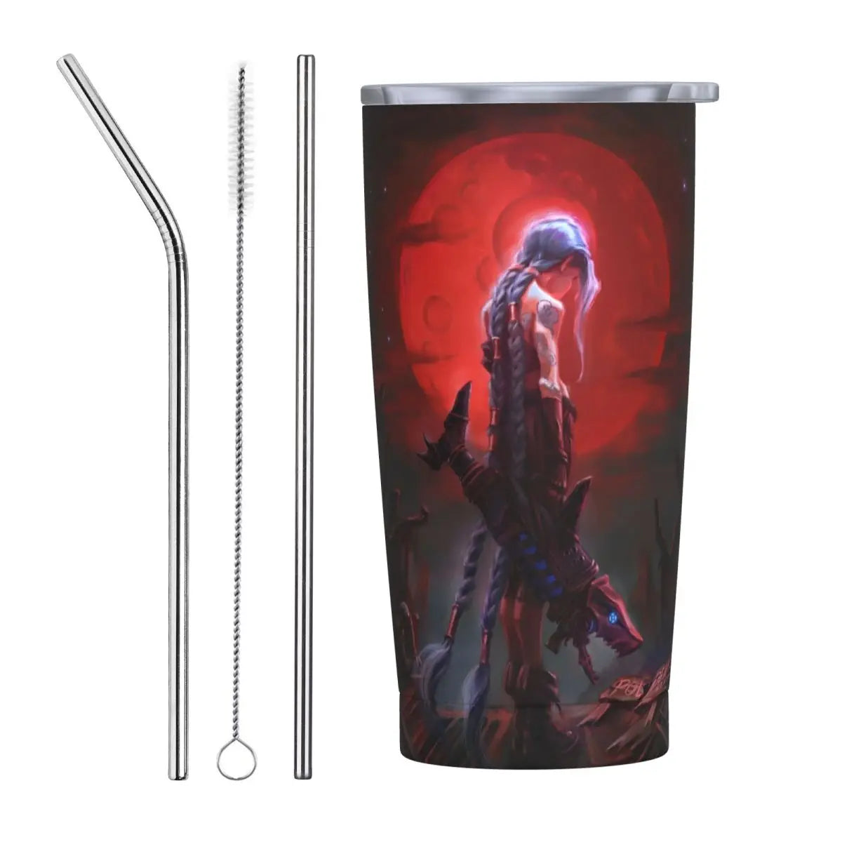 Vaso Termo Arcane + 2 pajitas acero inox. y limpiador de REGALO🎁 (24 modelos disponibles)