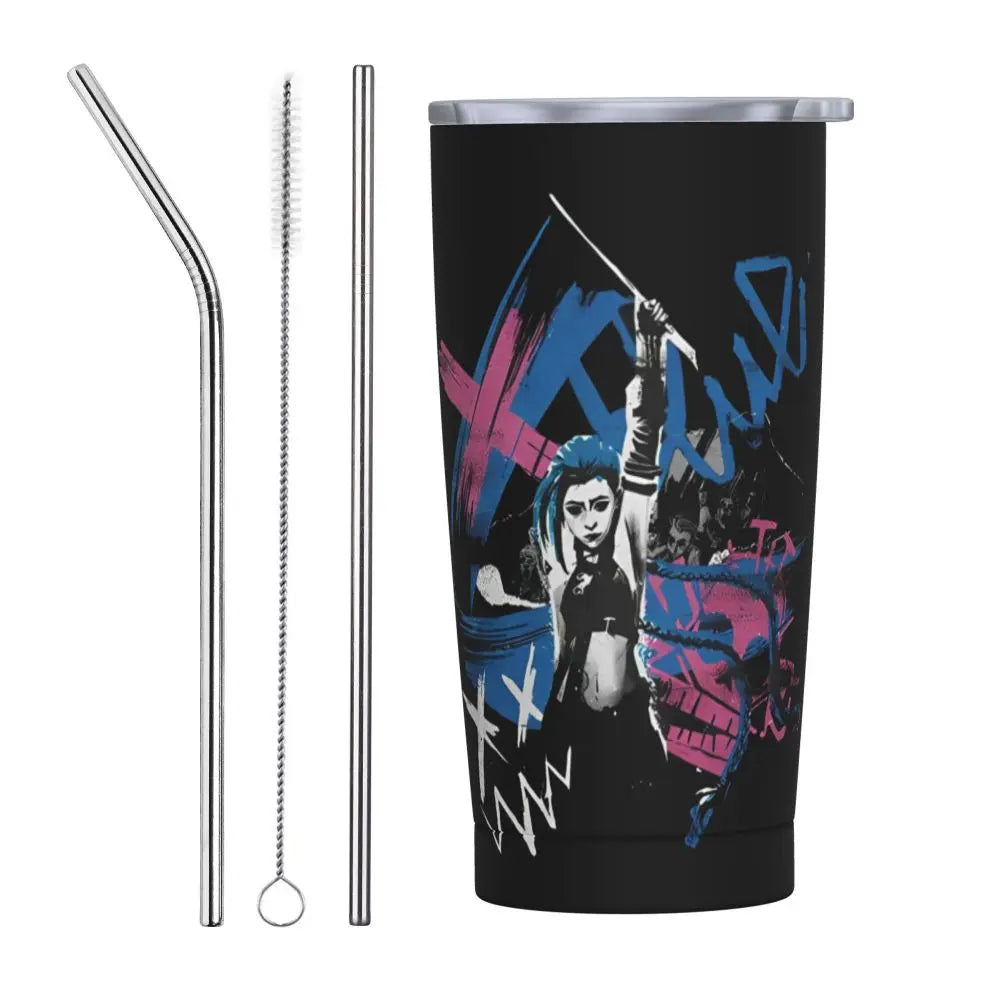 Vaso Termo Arcane + 2 pajitas acero inox. y limpiador de REGALO🎁 (24 modelos disponibles)