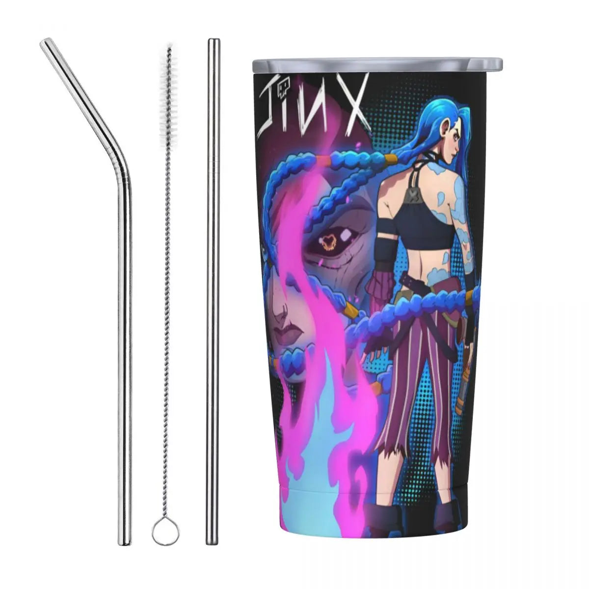 Vaso Termo Arcane + 2 pajitas acero inox. y limpiador de REGALO🎁 (24 modelos disponibles)