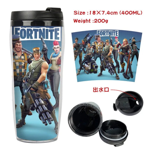 Vaso Con Tapa FORTNITE 400ML