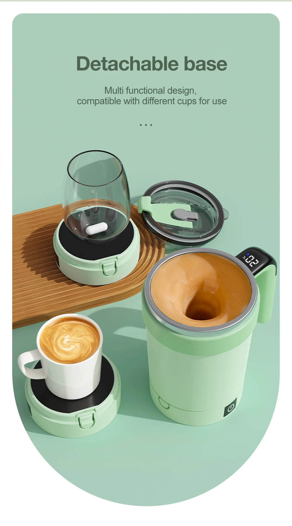 Vaso Agitador Automático Con Termómetro.