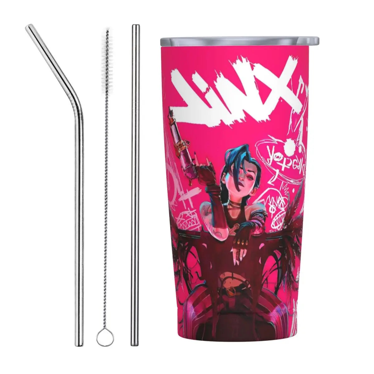 Vaso Termo Arcane + 2 pajitas acero inox. y limpiador de REGALO🎁 (24 modelos disponibles)