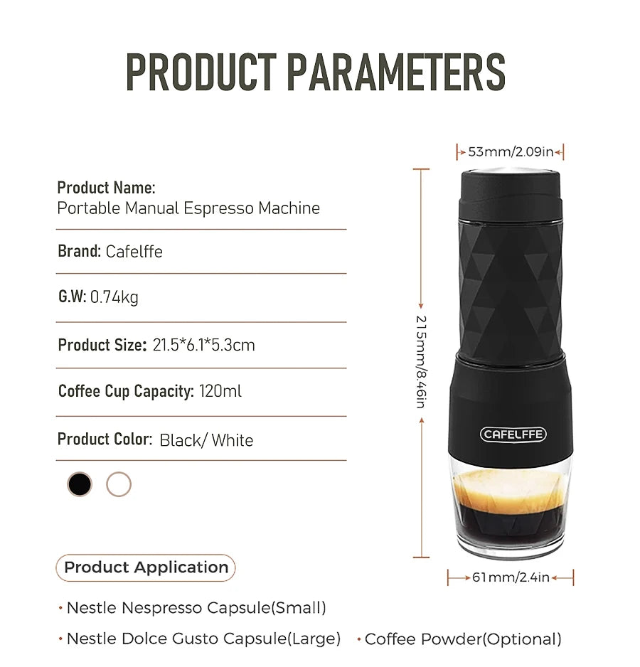 Cafetera Portátil 3 en 1