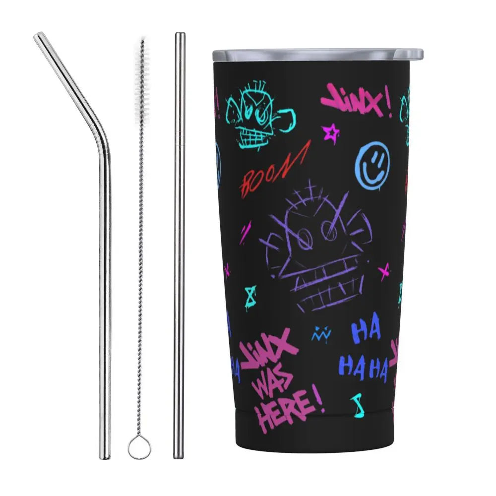 Vaso Termo Arcane + 2 pajitas acero inox. y limpiador de REGALO🎁 (24 modelos disponibles)