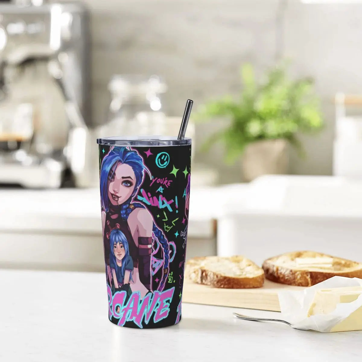 Vaso Termo Arcane + 2 pajitas acero inox. y limpiador de REGALO🎁 (24 modelos disponibles)