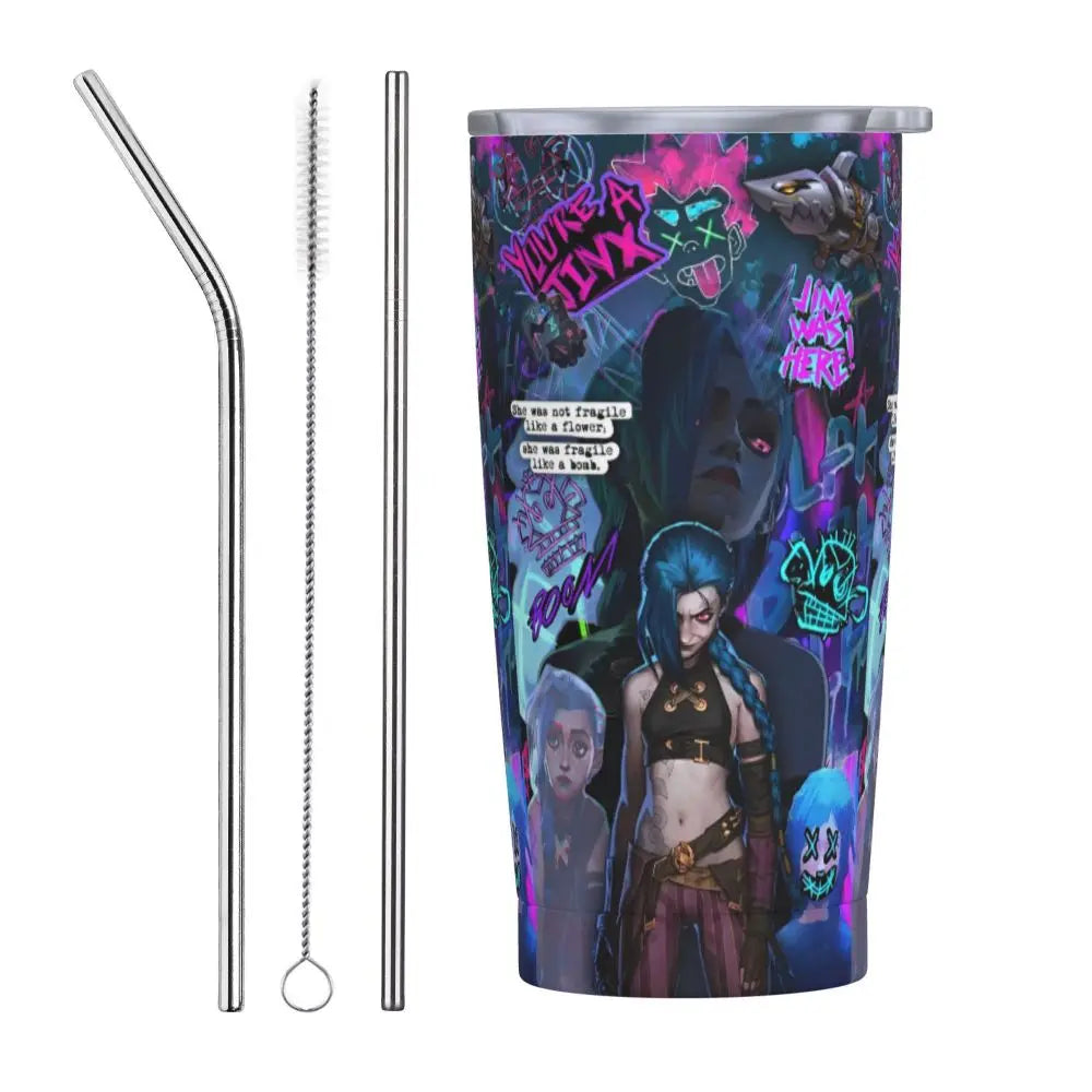 Vaso Termo Arcane + 2 pajitas acero inox. y limpiador de REGALO🎁 (24 modelos disponibles)