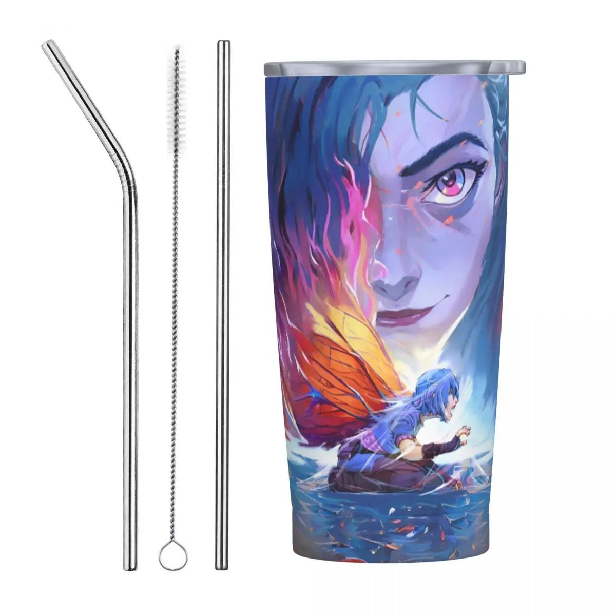 Vaso Termo Arcane + 2 pajitas acero inox. y limpiador de REGALO🎁 (24 modelos disponibles)