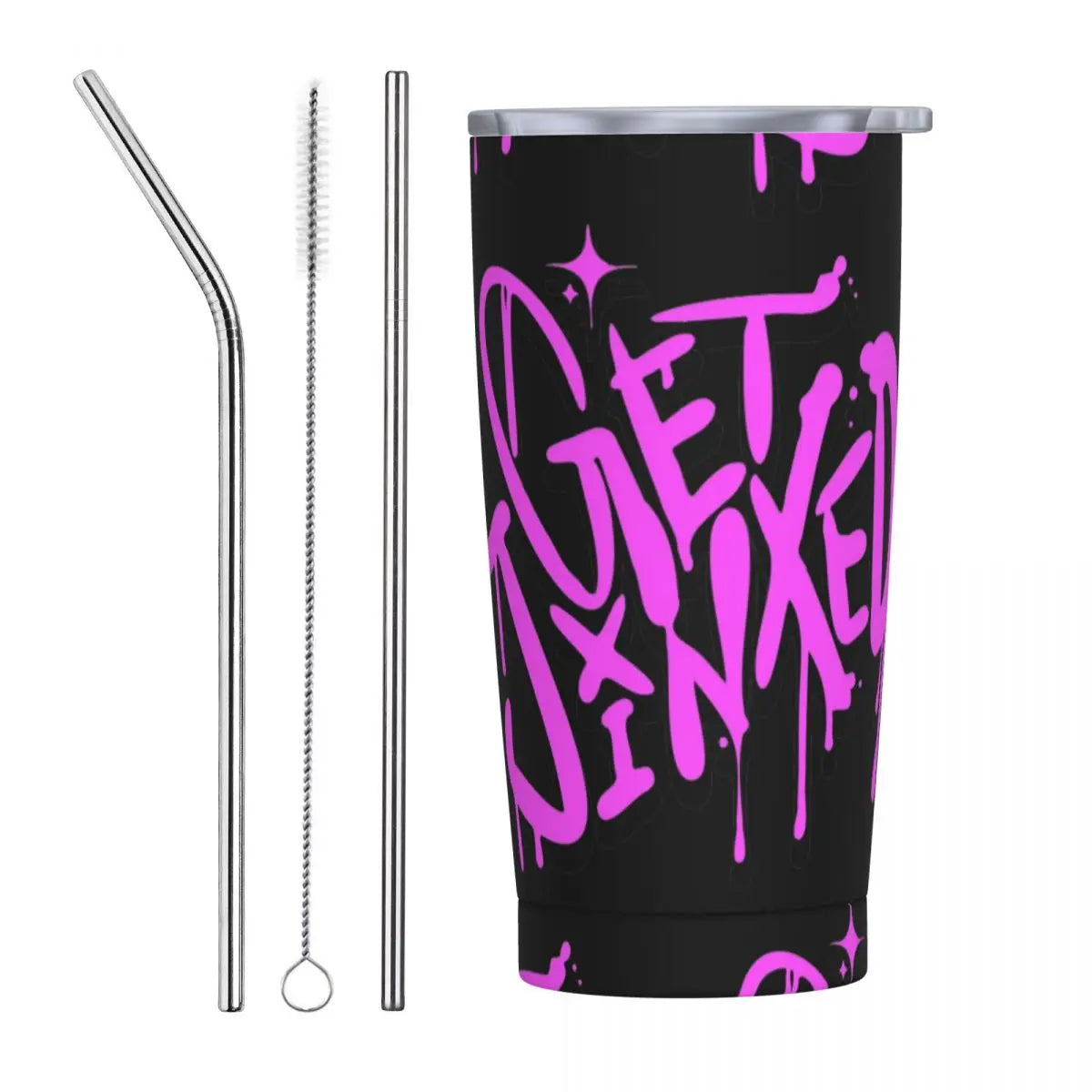 Vaso Termo Arcane + 2 pajitas acero inox. y limpiador de REGALO🎁 (24 modelos disponibles)