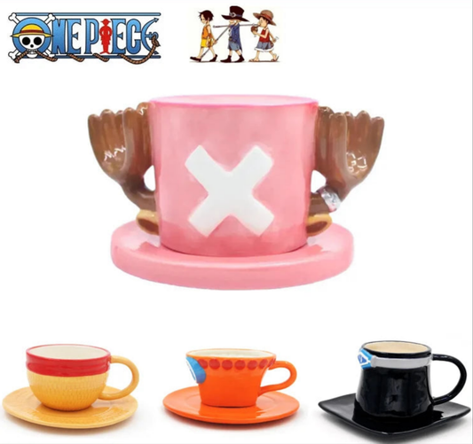 Taza Cerámica coleccion One Piece y Chopper