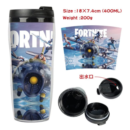 Vaso Con Tapa FORTNITE 400ML