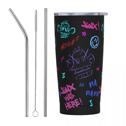 Vaso Termo Arcane + 2 pajitas acero inox. y limpiador de REGALO🎁 (24 modelos disponibles)