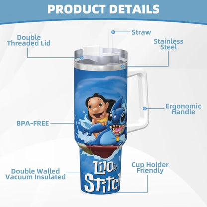Taza Termo Lilo y Stitch 1200ML (10 modelos distintos)