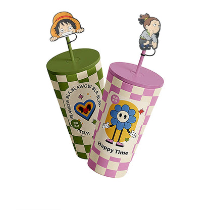 Cubre Pajitas One Piece y Naruto
