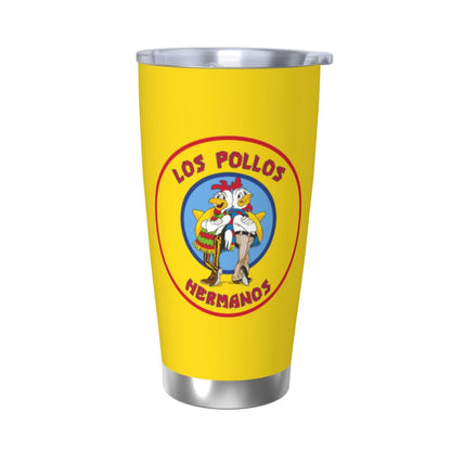 Vaso Termo Breaking Bad 600ML  (2 pajitas acero inoxidable + limpiador de REGALO🎁)