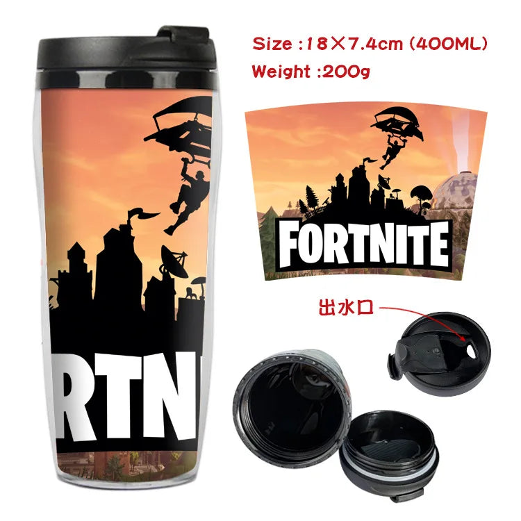 Vaso Con Tapa FORTNITE 400ML
