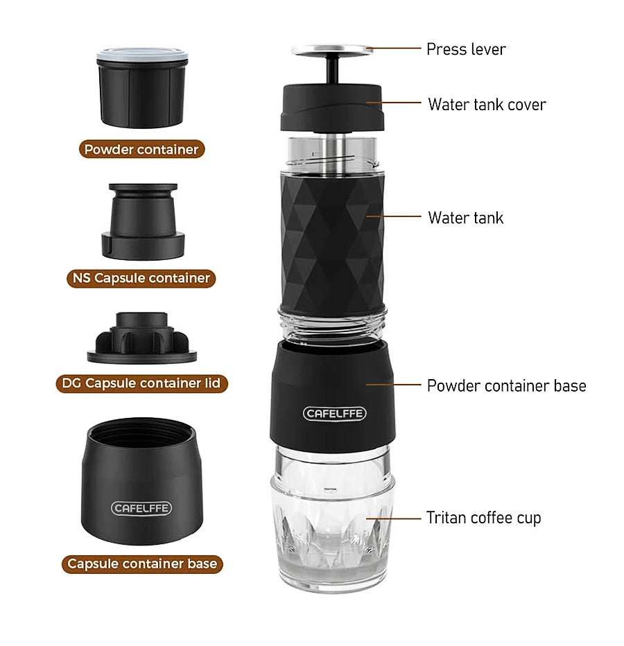 Cafetera Portátil 3 en 1