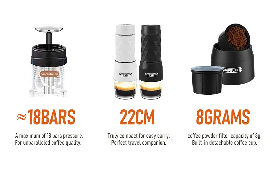 Cafetera Portátil 3 en 1