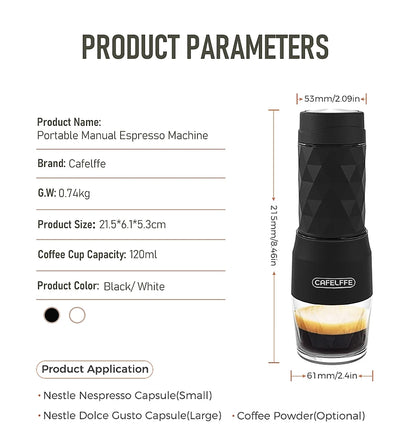Cafetera Portátil 3 en 1