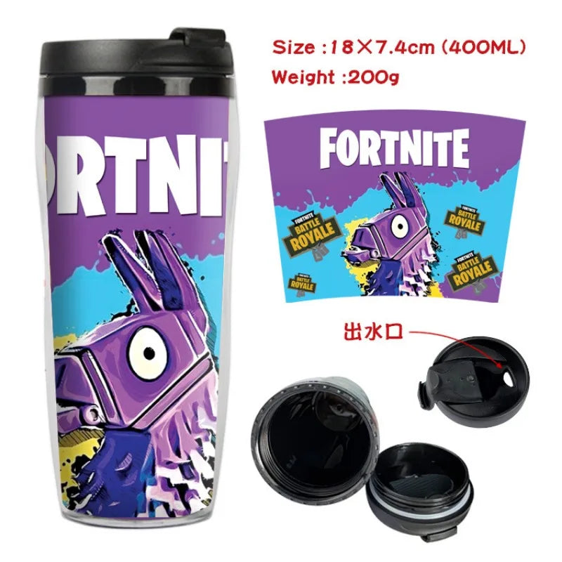 Vaso Con Tapa FORTNITE 400ML