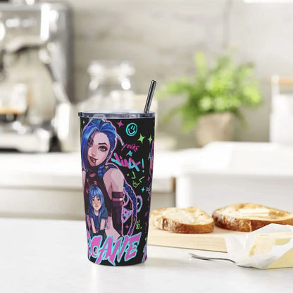 Vaso Termo Arcane + 2 pajitas acero inox. y limpiador de REGALO🎁 (24 modelos disponibles)