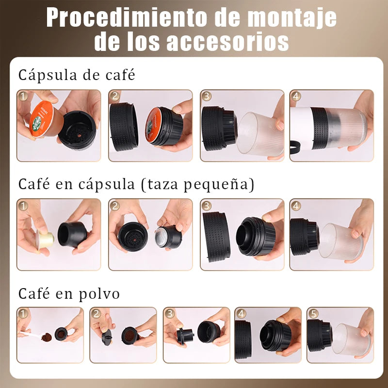 Cafetera Portátil Pro 3 en 1