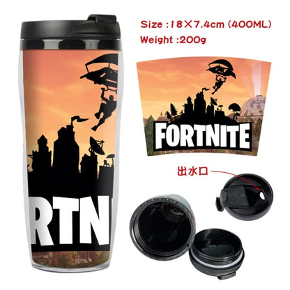 Vaso Con Tapa FORTNITE 400ML