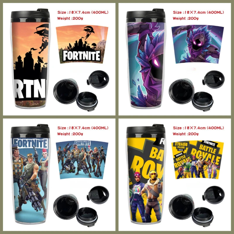 Vaso Con Tapa FORTNITE 400ML