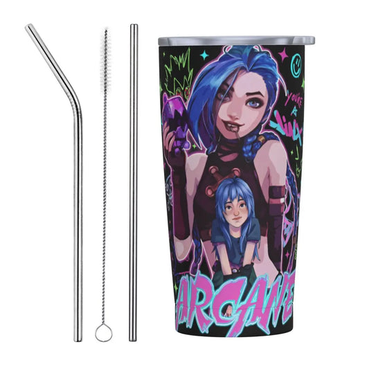 Vaso Termo Arcane + 2 pajitas acero inox. y limpiador de REGALO🎁 (24 modelos disponibles)