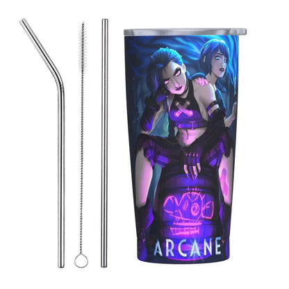 Vaso Termo Arcane + 2 pajitas acero inox. y limpiador de REGALO🎁 (24 modelos disponibles)
