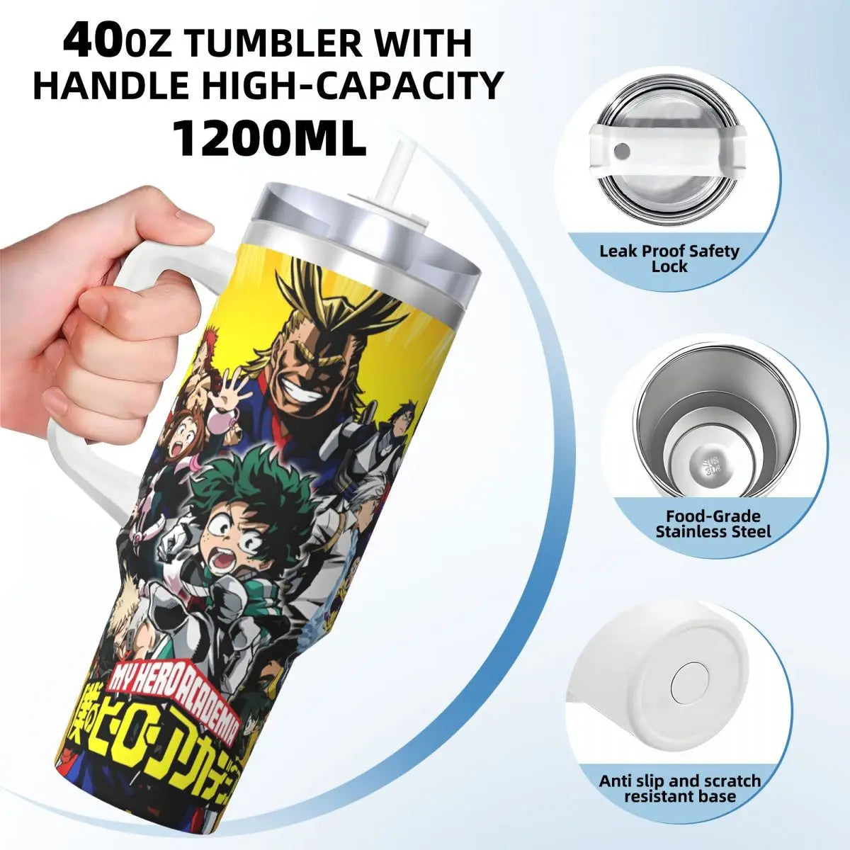 Taza Termo My Hero Academia 1200ML (8 modelos disponibles)